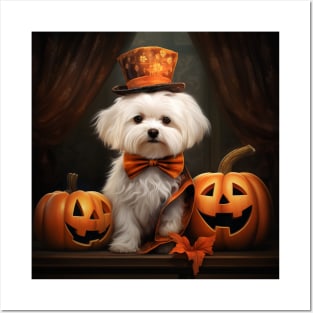 Halloween Maltanse Posters and Art